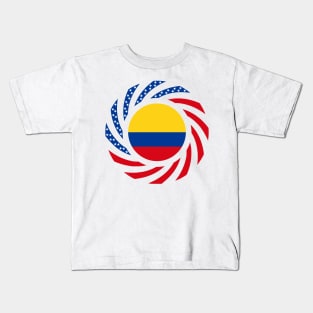 Colombian American Multinational Patriot Flag Kids T-Shirt